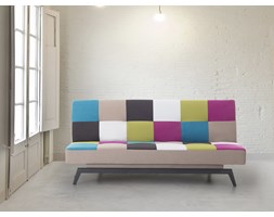 Sofa do spania - patchwork - kanapa - rozkładana - wypoczynek - LEEDS