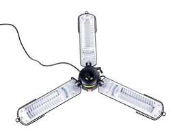 Elektryczny promiennik ogrodowy - trzyramienny grzejnik parasolowy - wiszący - STROMBOLI