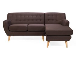 Sofa brązowa - kanapa - tapicerowana - narożnik - MOTALA