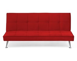 Sofa z funkcją spania czerwona - kanapa rozkładana - wersalka - HASLE