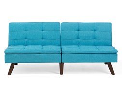Rozkładana sofa tapicerowana turkusowa RONNE