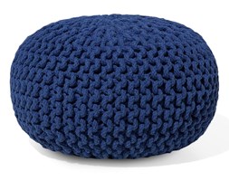 Puf kobaltowy - hoker - podnóżek - otomana - 40x25 cm - CONRAD