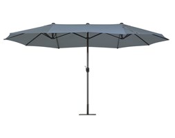 Duży parasol ogrodowy 460 cm ciemnoszary SIBILLA