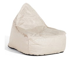 Fotel beżowy - pufa - siedzisko - worek do siedzenia - DROP