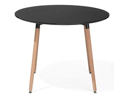 Stół do kuchni czarny - 90 cm - stół do jadalni lub salonu - BOVIO