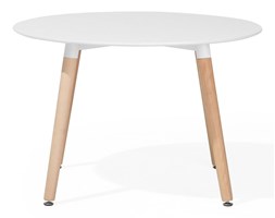 Stół do kuchni biały - 120 cm - stół do jadalni lub salonu - BOVIO