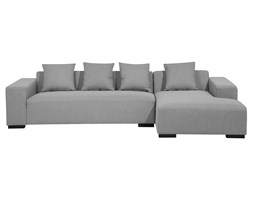 Sofa szara - sofa narożna L - tapicerowana - LUNGO