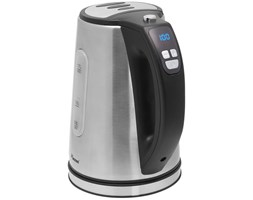 Bestron Czajnik cyfrowy 1,7 L, 2200 W, srebrny, ze stal nierdzewnej