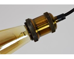 MCODO :: Lampa sufitowa-zawiesie ze złotą oprawką vintage
