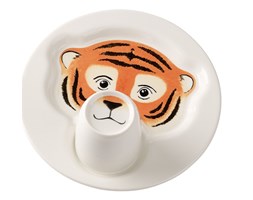Villeroy & Boch Animal Friends talerz z kubkiem Tygrys