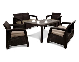 Zestaw mebli ogrodowych 128x70x79cm Bazkar CORFU FIESTA brąz/taupe kod: 001121