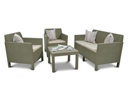 Zestaw mebli ogrodowych 65x65x75cm Bazkar ORLANDO SET Cappuccino/beż kod: 001254