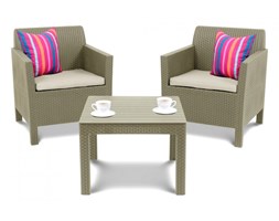 Zestaw mebli ogrodowych 75x65x65cm Bazkar ORLANDO WEEKEND Cappuccino/beż kod: 001261