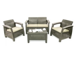 Zestaw mebli ogrodowych 75x70x79cm Bazkar CORFU SET Cappuccino/beż kod: 001262