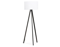Lampa podłogowa Trivet Kokoon Design biały czarne nogi kod: FL00370WHBL