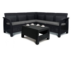 Narożnik 79x182x70cm Bazkar CORFU RELAX SET antracyt/szary kod: 001022