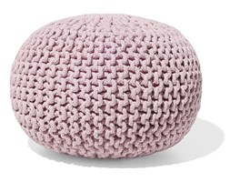 Puf różowy - hoker - podnóżek - otomana - 40x25 cm - CONRAD