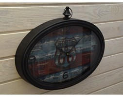 ZEGAR ZEGAREK METALOWY SHABBY VINTAGE RETRO 50CM