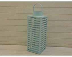 LATARNIA LAMPA METALOWA MIĘTOWA ŚWIECZNIK SCANDI