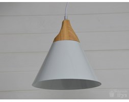 LAMPA DREWNIANA BIAŁA WISZĄCA SCANDI