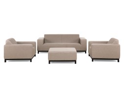 Meble ogrodowe beżowe - do salonu - komplet - sofa ogrodowa - ROVIGO