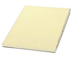 Prześcieradło z satyny bawełnianej Gold kremowe 180x210
