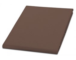 Prześcieradło z satyny bawełnianej Gold brązowe 220x210