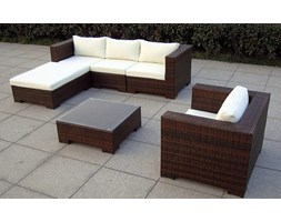 ISABELA meble ogrodowe : modułowa sofa tecnorattan fotel