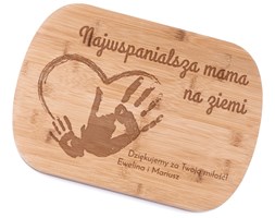 Bambusowa Deska do Krojenia z Grawerem Najwspanialsza Mama Na Ziemi
