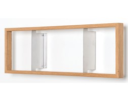 Półka na książki z drewna dębowego das kleine b b3, 22x69 cm