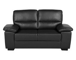 Sofa dwuosobowa skóra ekologiczna czarna VOGAR