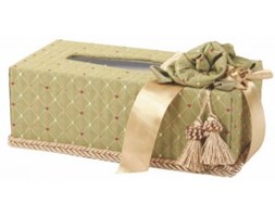 Chustecznik - Brianza - Jennifer Collection - promocja, Kolor - Oliwkowy - Limonkowy