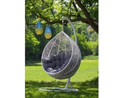Miloo :: Fotel wiszący Cocoon biały / szary