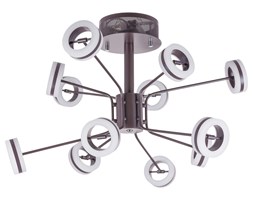 Italux plafon lampa sufitowa Metis AX16002-12A COFFEE brązowa LED 57W 3000K 70cm