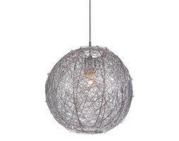 Italux lampa wisząca lampa wisząca Ness MDM2137/1 srebrna druciana 30cm