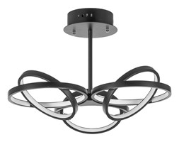 Italux plafon lampa sufitowa Temisto AX16021-6B BL czarna LED 72W 3000K 61 cm