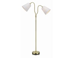 Markslojd lampa podłogowa Modena 105274 mosiądz biały abażur - RABAT -15% w koszyku