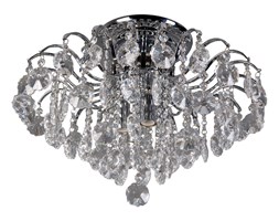 Italux plafon lampa sufitowa Firenza MD30196-4 chrom kryształy 48cm