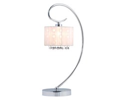 Italux lampa stołowa Span MTM1583/1 WH biały abażur kryształki