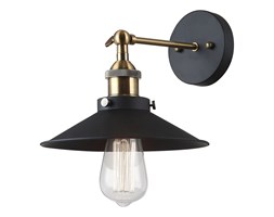 Italux kinkiet lampa ścienna Kermio MBM-2319/1 metalowa czarna industrialna
