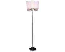 Italux lampa podłogowa Astra WH MLM1953/1 WH biała z kryształami