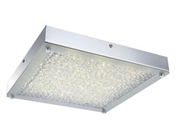 Italux plafon Adam Square C47119F-20W chrom kryształki LED 20W 3000K 40cm