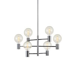 Markslojd żyrandol lampa Capital 106419 chrom metalowa nowoczesna - RABAT -15% w koszyku