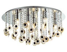 Italux plafon lampa sufitowa Kanyo MA04927CA-009 chrom muszle kryształy 62 cm