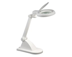 Markslojd lampa stoława Stora 100856 biała ze szkłem powiększającym - RABAT -15% w koszyku