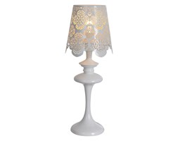 Italux lampa stołowa biała Arianna MA2386B-DK white metalowa