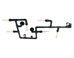 Italux kinkiet lampa ścienna Paipo MBM-2566/6 BK czarna industrialna