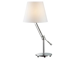Italux lampa stołowa Otelio MA05098TA-001-03 chrom biały abażur