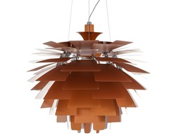 Italux lampa wisząca Nicky MDE204/1-56-COPPER miedź szyszka 60cm