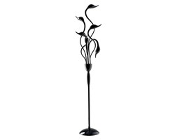 Italux lampa podłogowa czarna Swan ML8098-6A black łabędzie